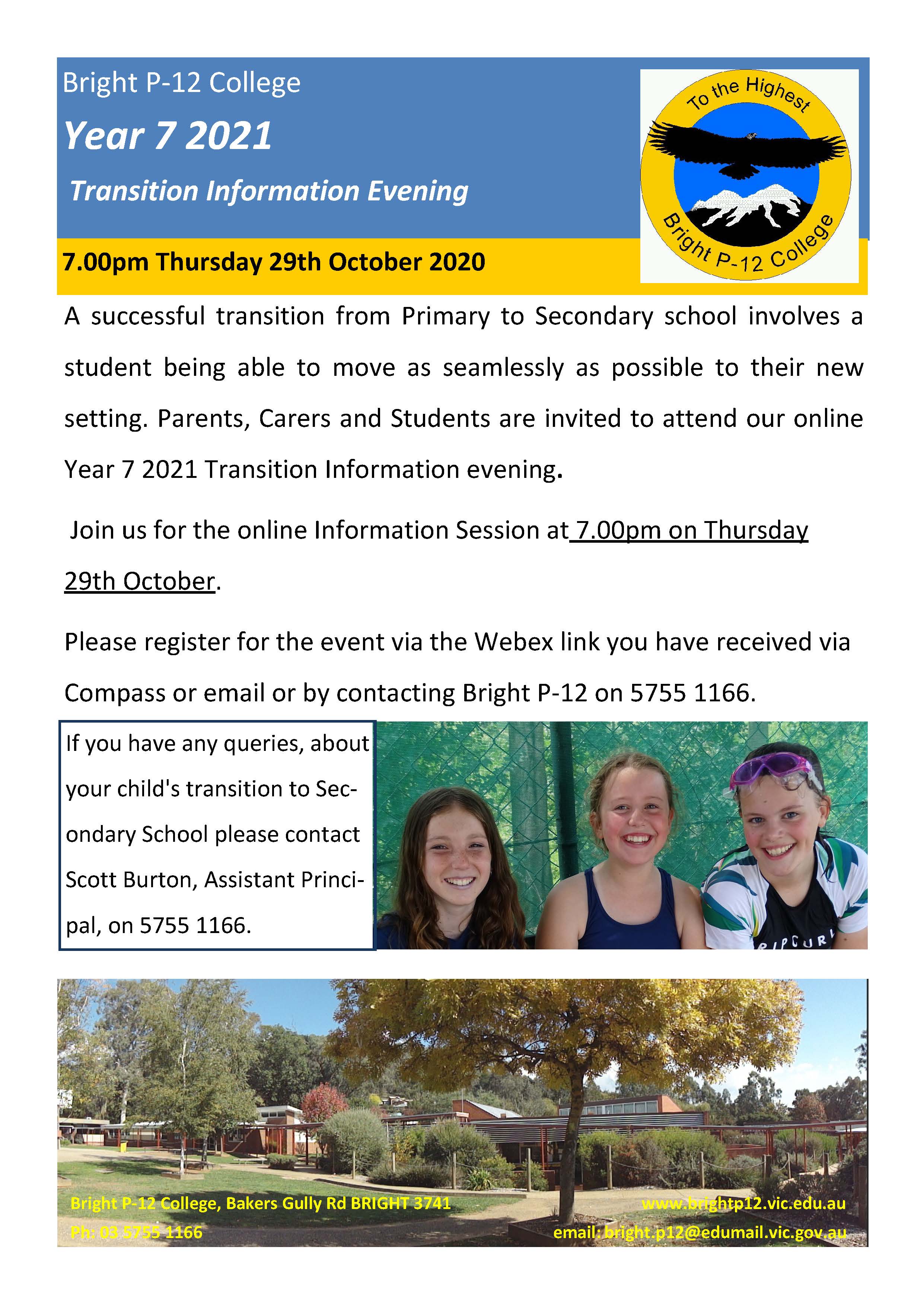 Year 7 Info Night